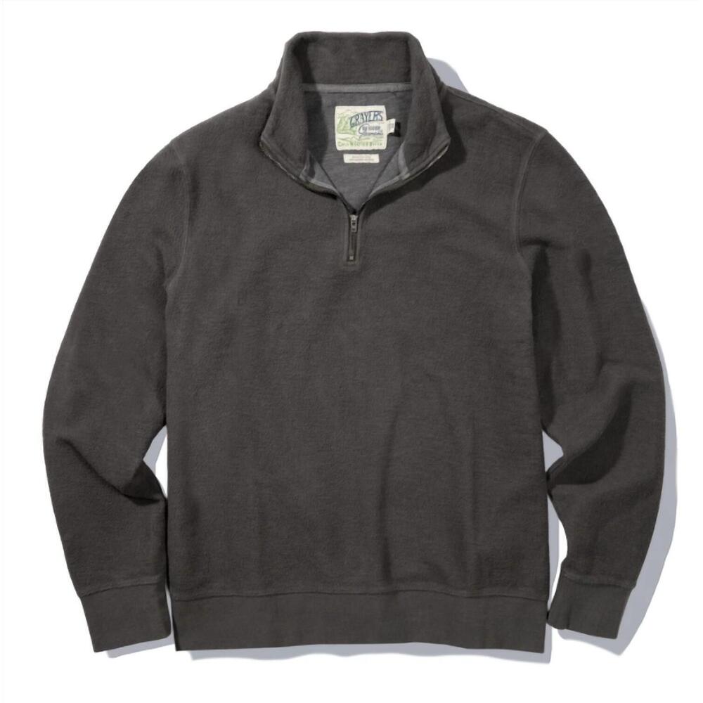 NEW GRAYERS men's dunlop reverse quarter zip in beluga